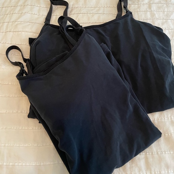 Bundle of 2 Nursing Tank Tops with Shelf Bra - Picture 1 of 5